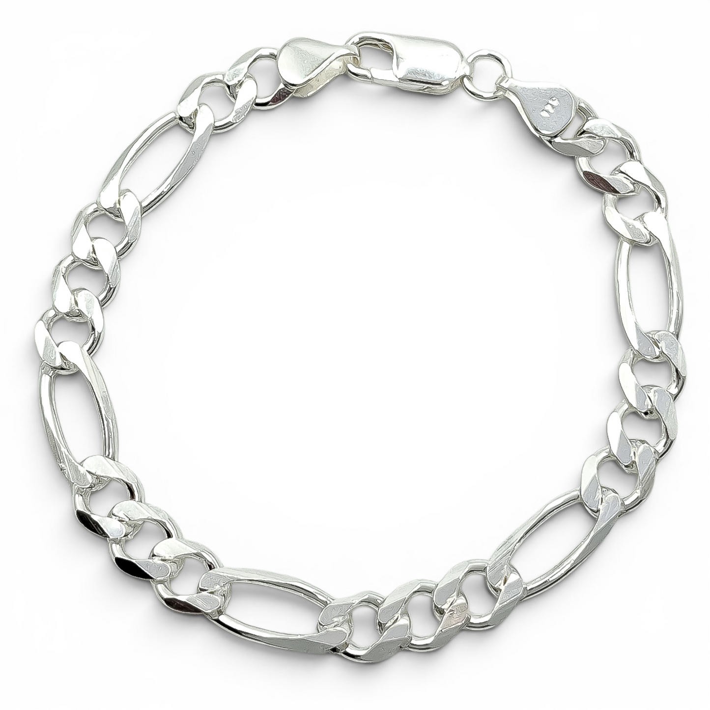 Pulso Figaro Liso 6mm Plata Ley 925