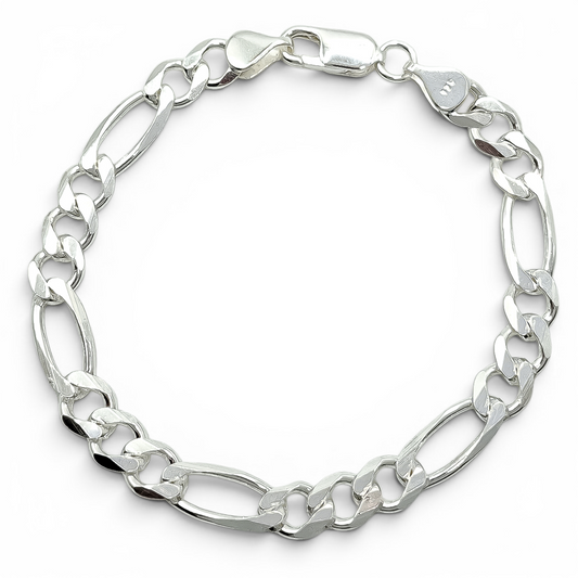Pulso Figaro Liso 6mm Plata Ley 925