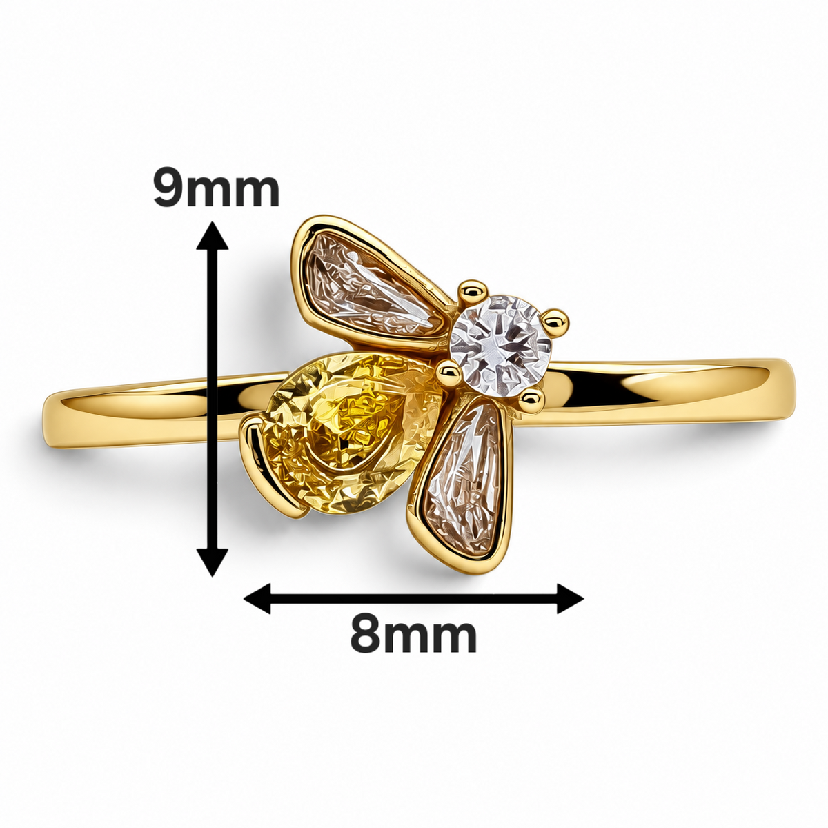 Anillo Abeja Pan Plata Ley 925