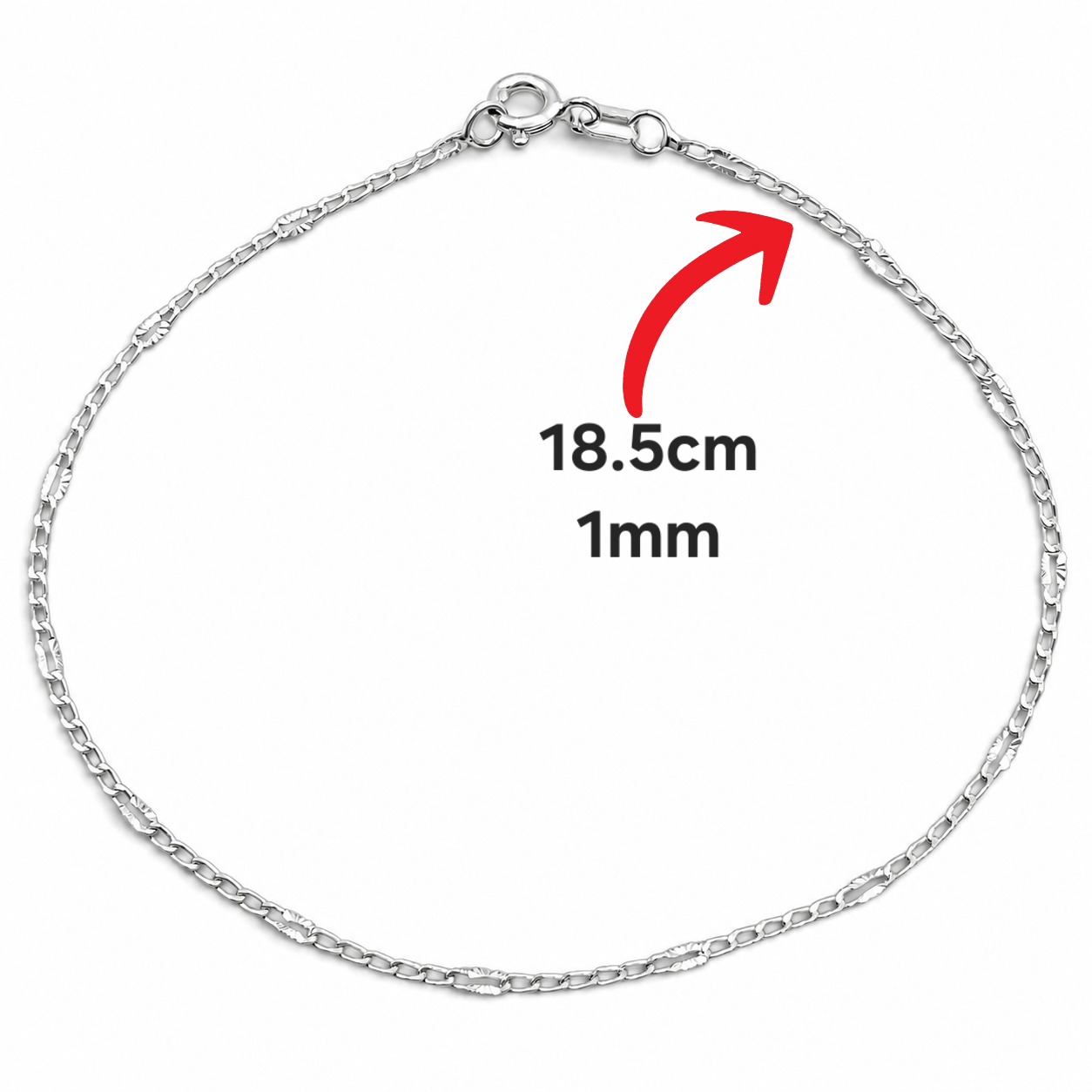 Pulsera Delgada Plata Ley 925
