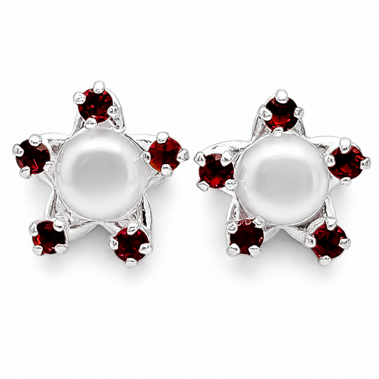 Broquel Rojo/Blanco Plata Ley 925