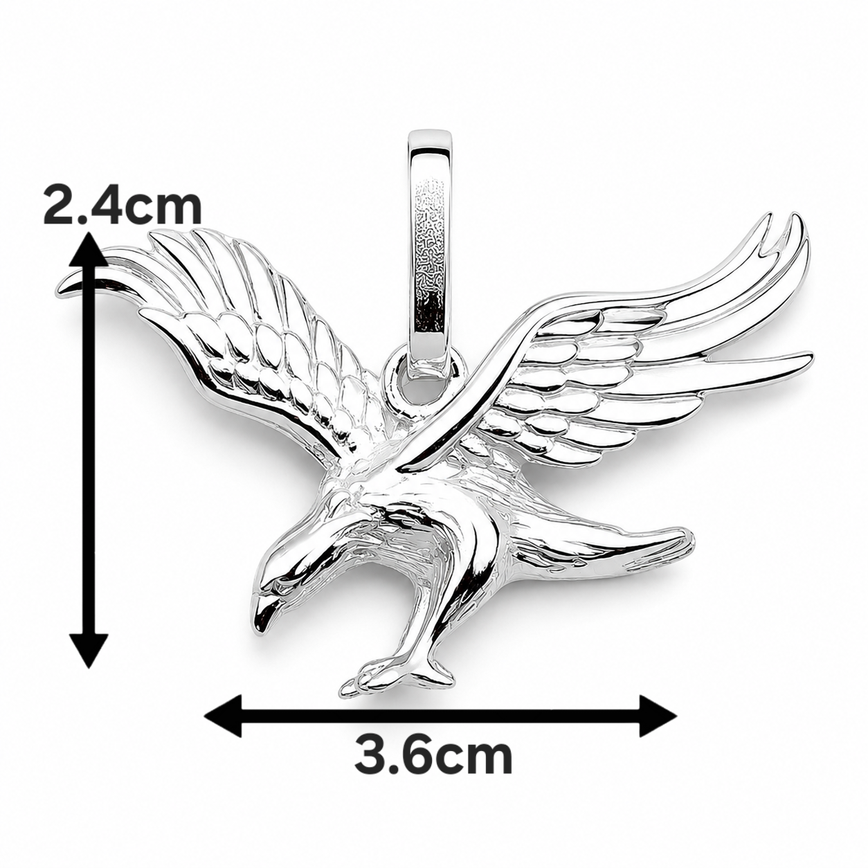 Dije Aguila Vuelo Plata Ley 925