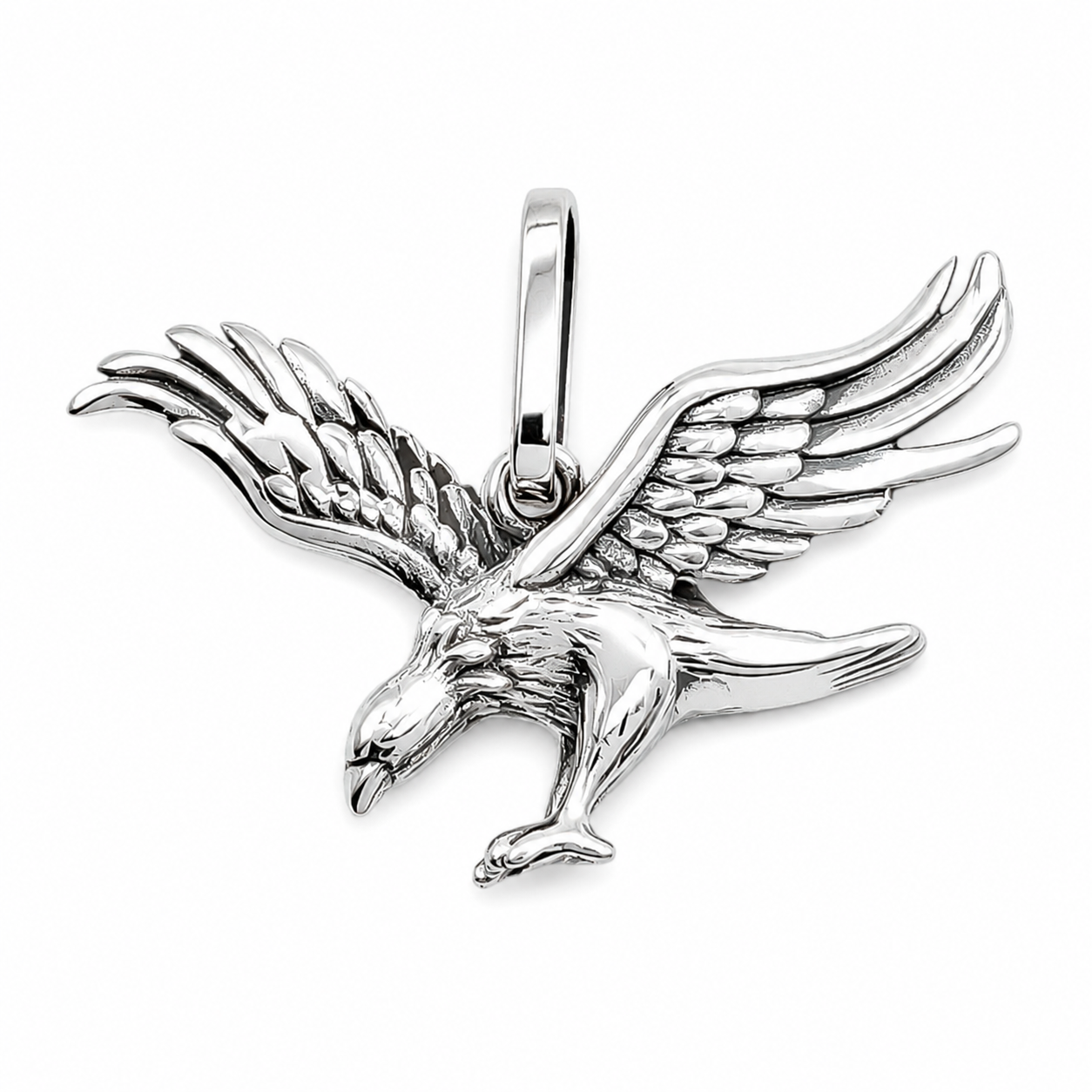 Dije Aguila Vuelo Pavonado Plata Ley 925
