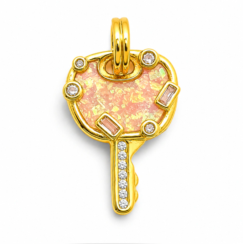 Charm Llave Plata Ley 925