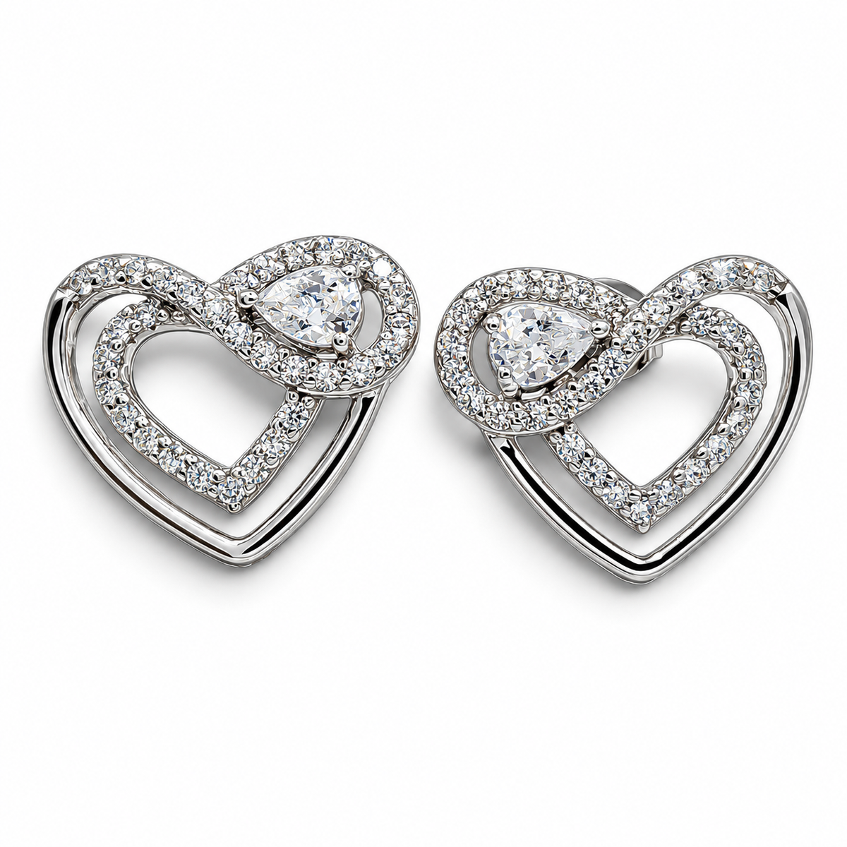 Arete Corazon Plata Ley 925