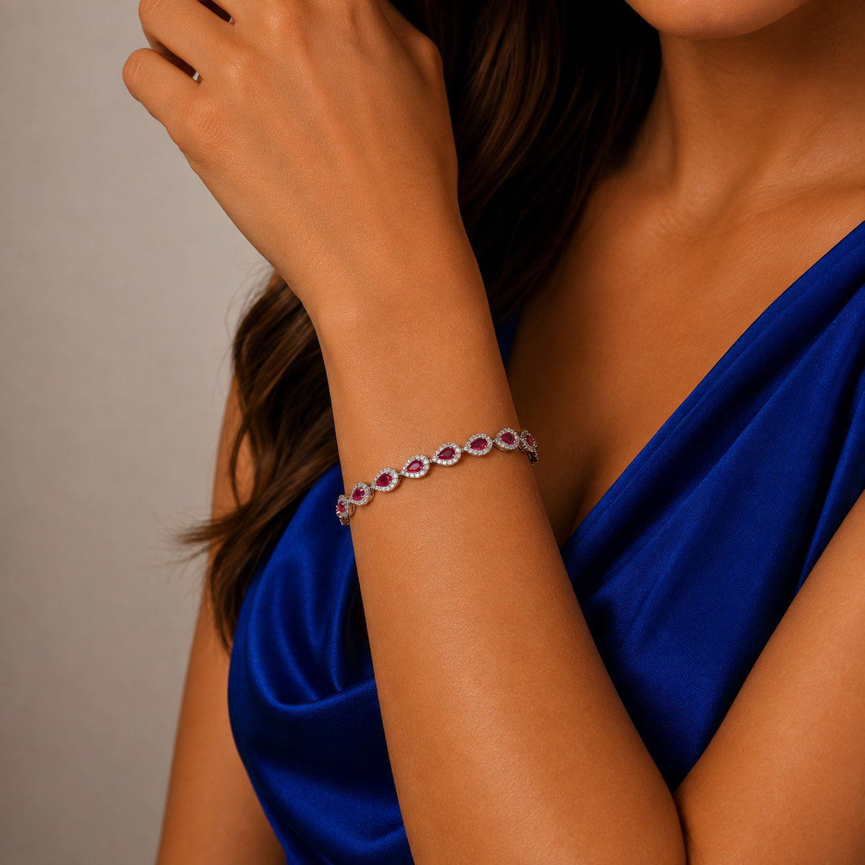 Pulsera Fiusha Plata Ley 925