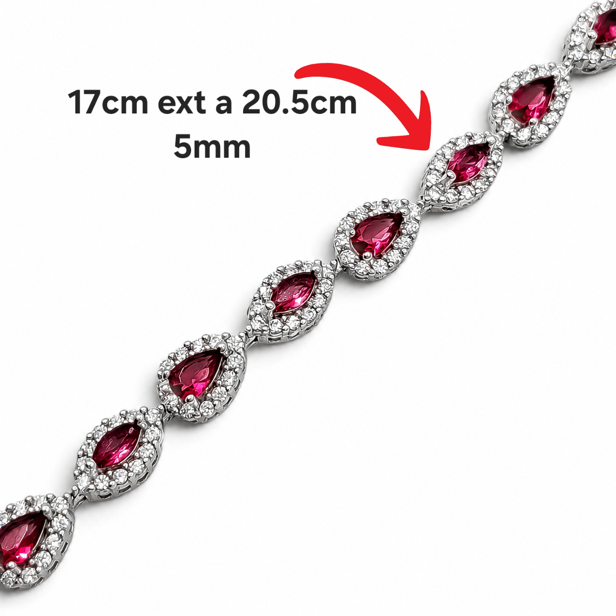 Pulsera Fiusha Plata Ley 925