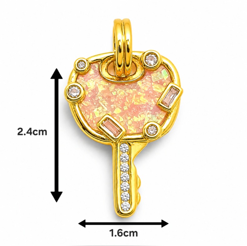 Charm Llave Plata Ley 925
