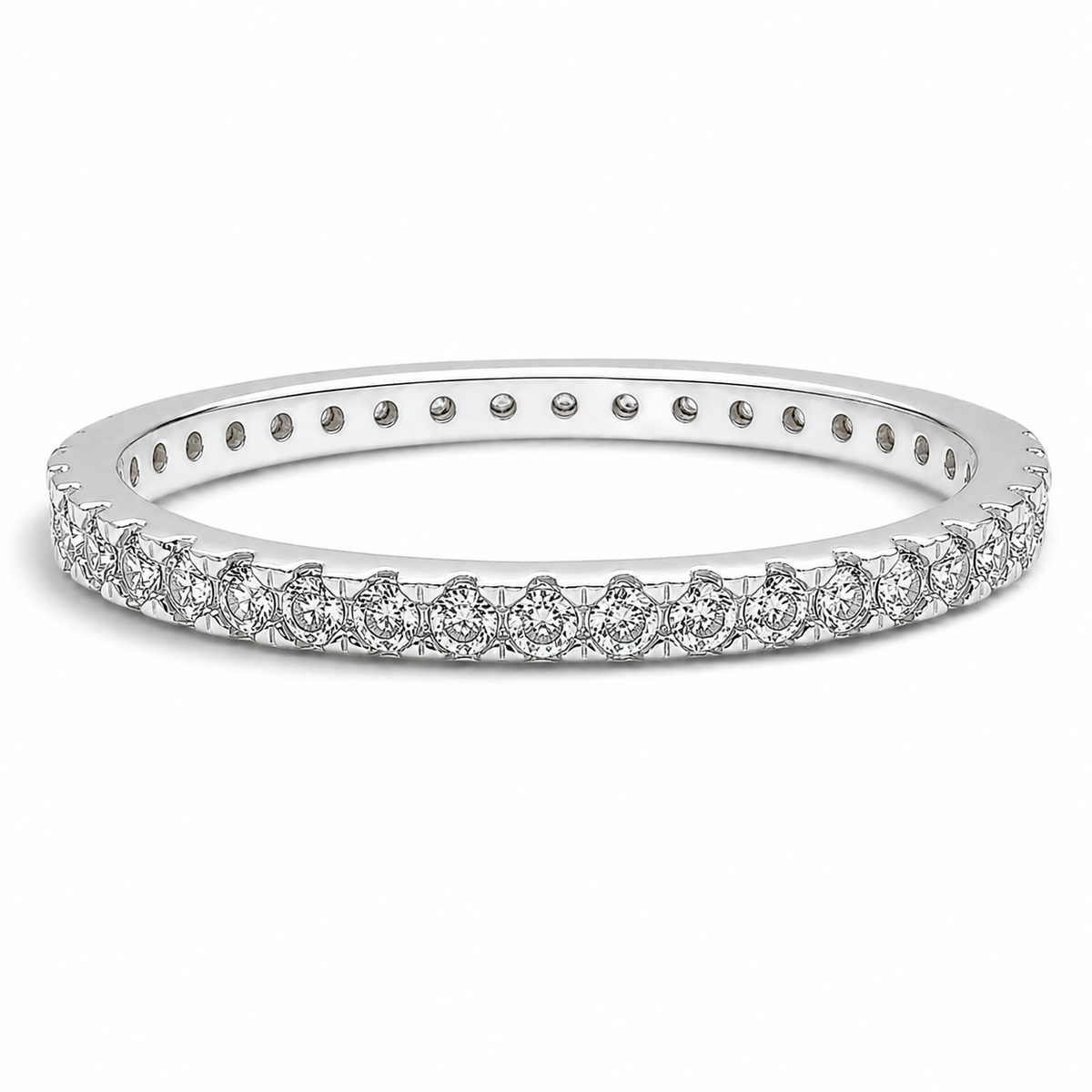 Anillo Blanco Plata Ley 925