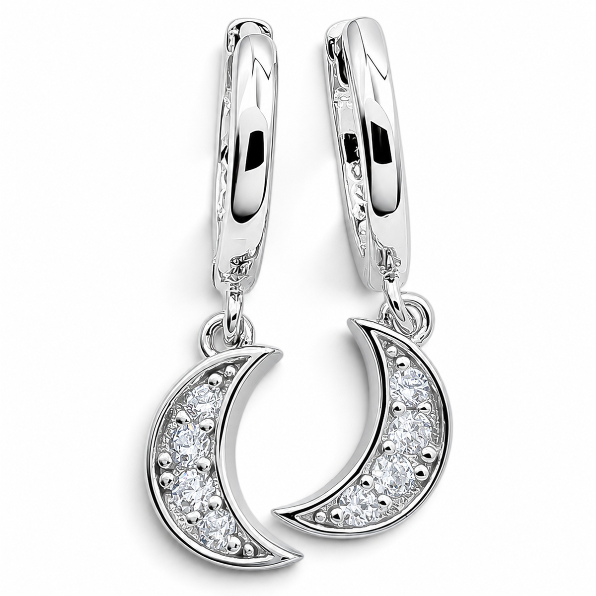 Hugguies Media Luna Plata Ley 925