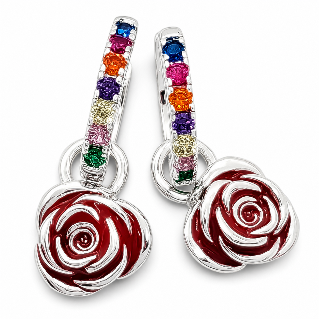 Hugguies Rosa Plata Ley 925