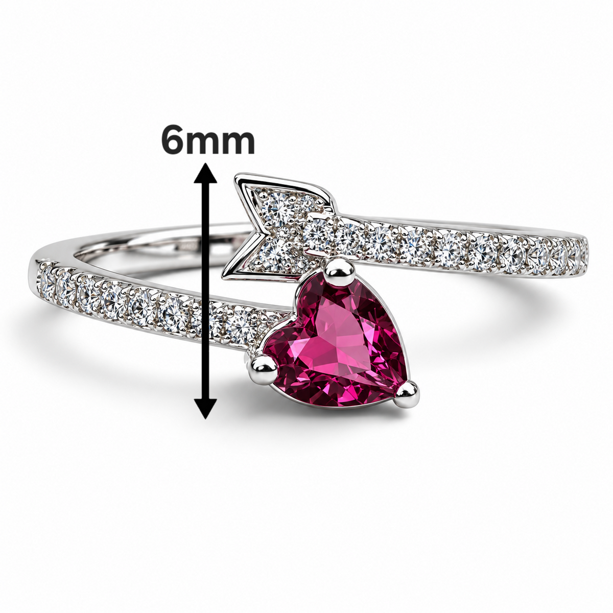 Anillo Corazoncito Plata Ley 925