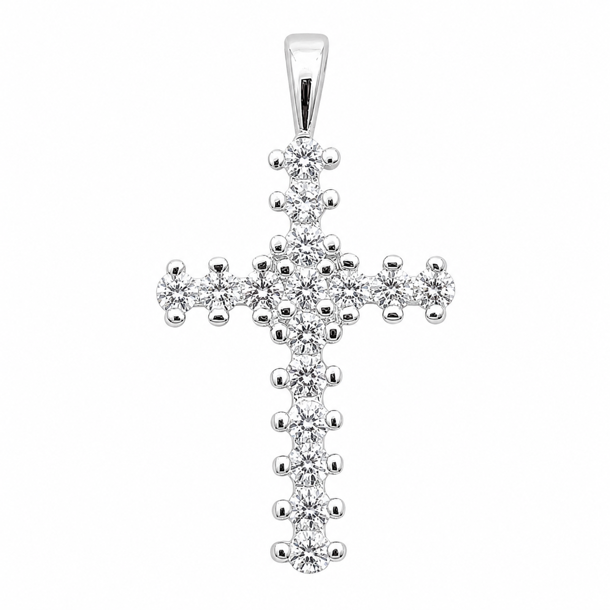 Dije Cruz Zirconia Plata Ley 925