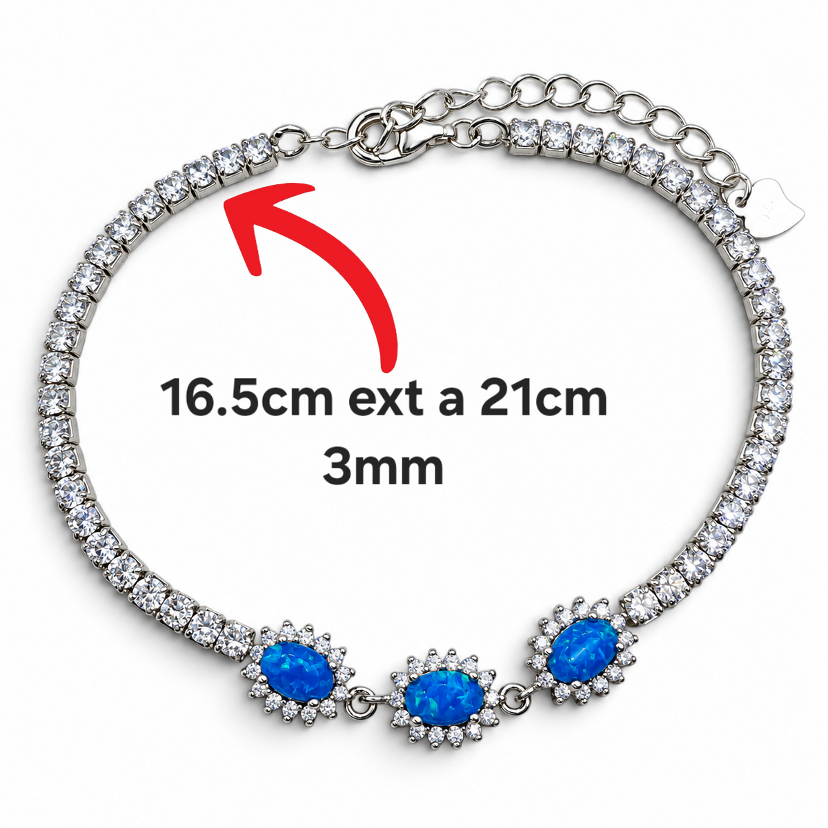 Pulsera Opalo Sol Plata Ley 925