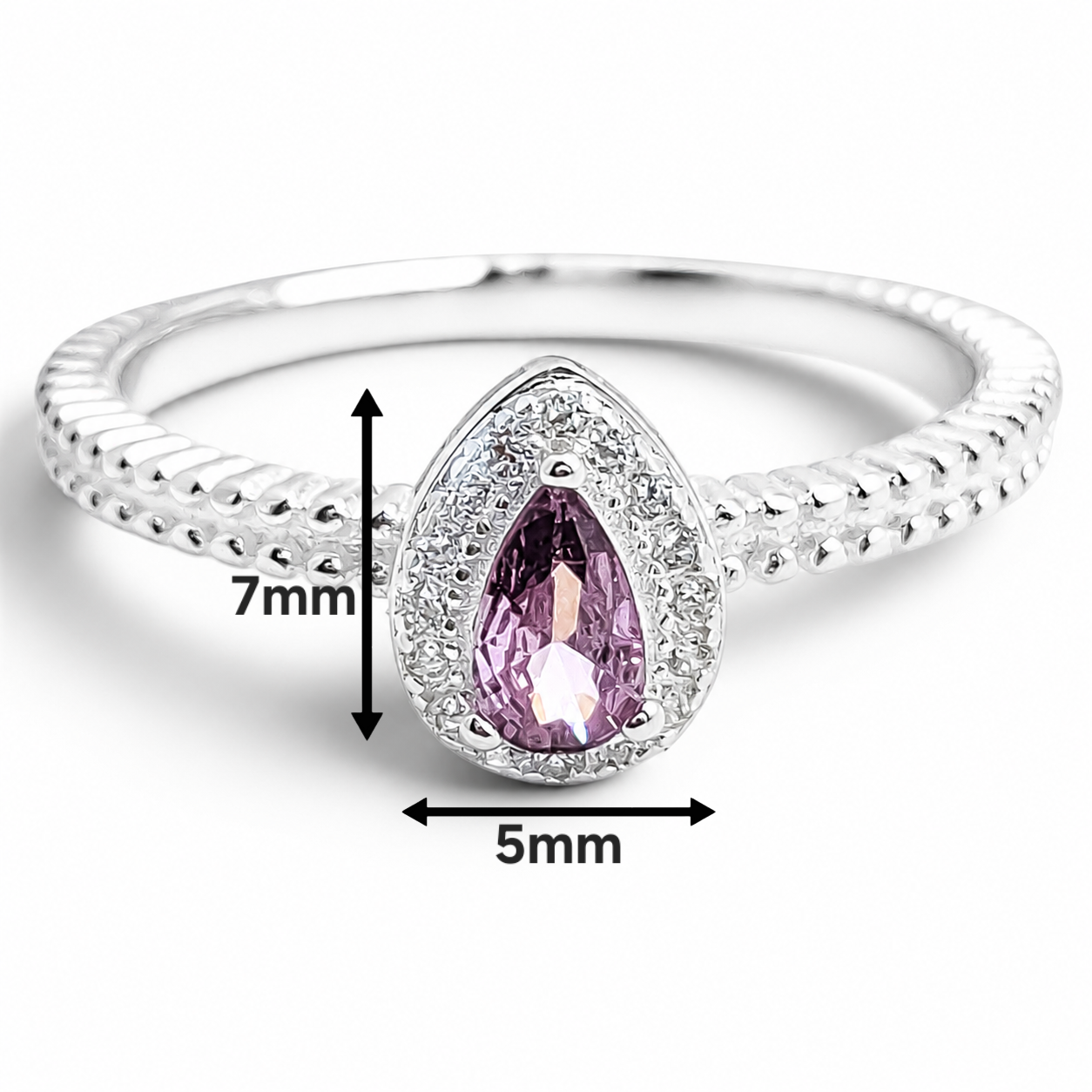 Anillo Gota Lila