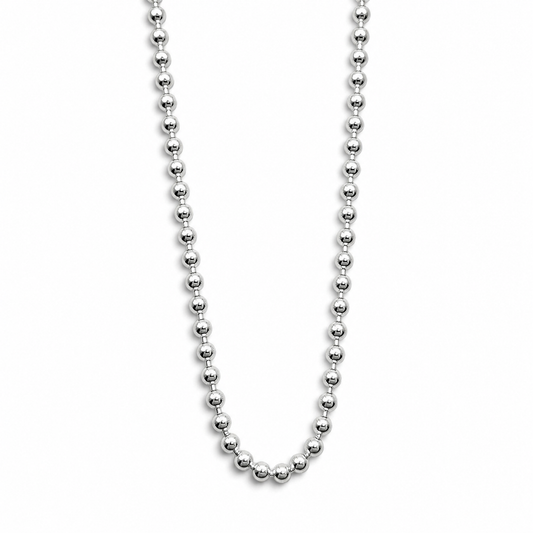 Cadena Bolitas 2mm Plata Ley 925