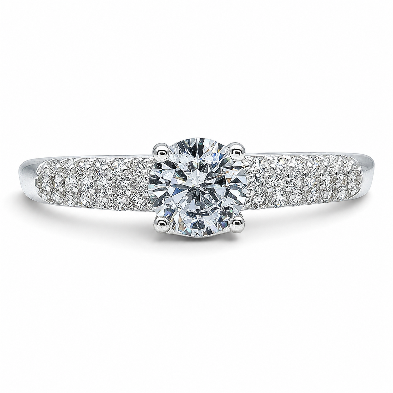Anillo Zirconia Plata Ley 925