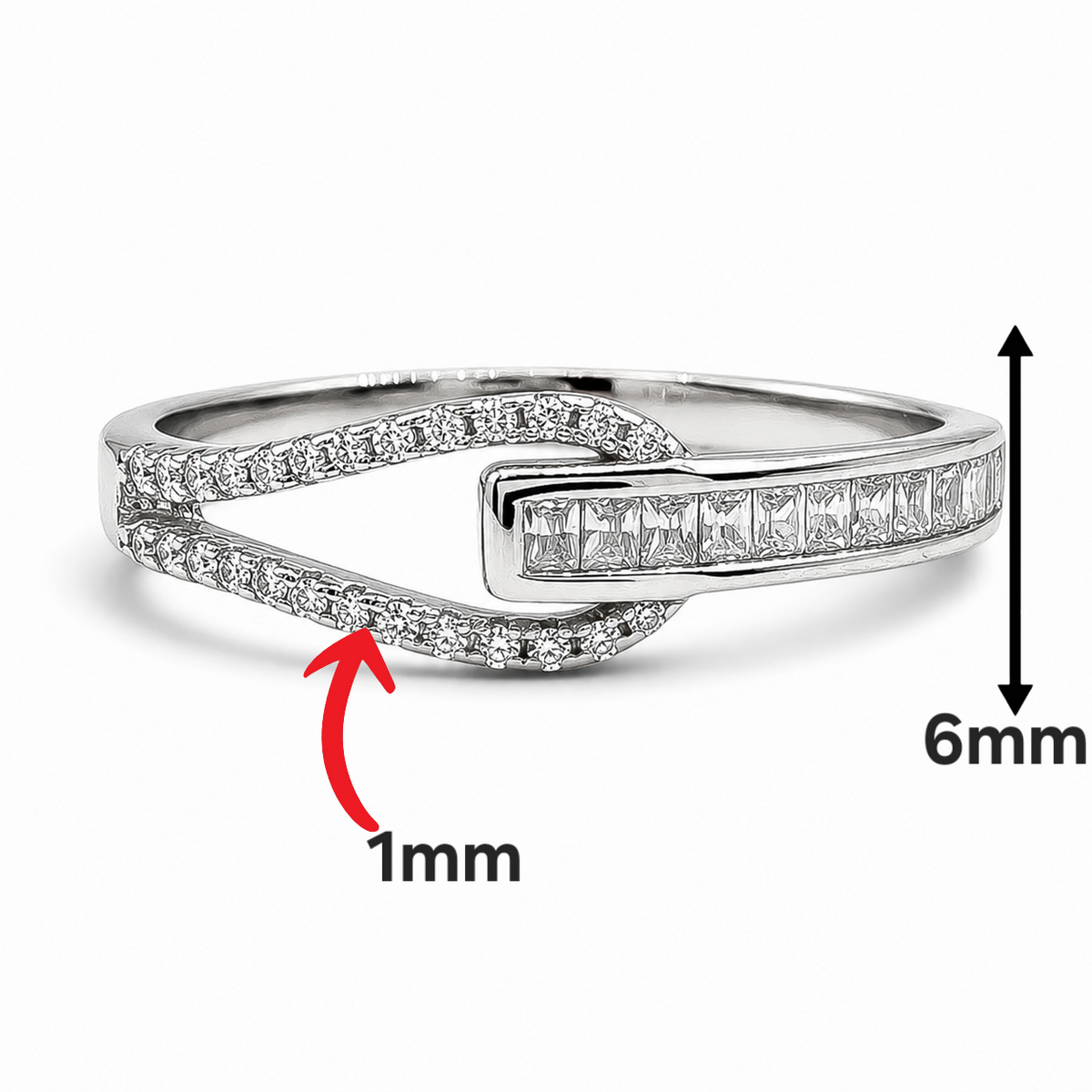 Anillo Zirconia Plata Ley 925
