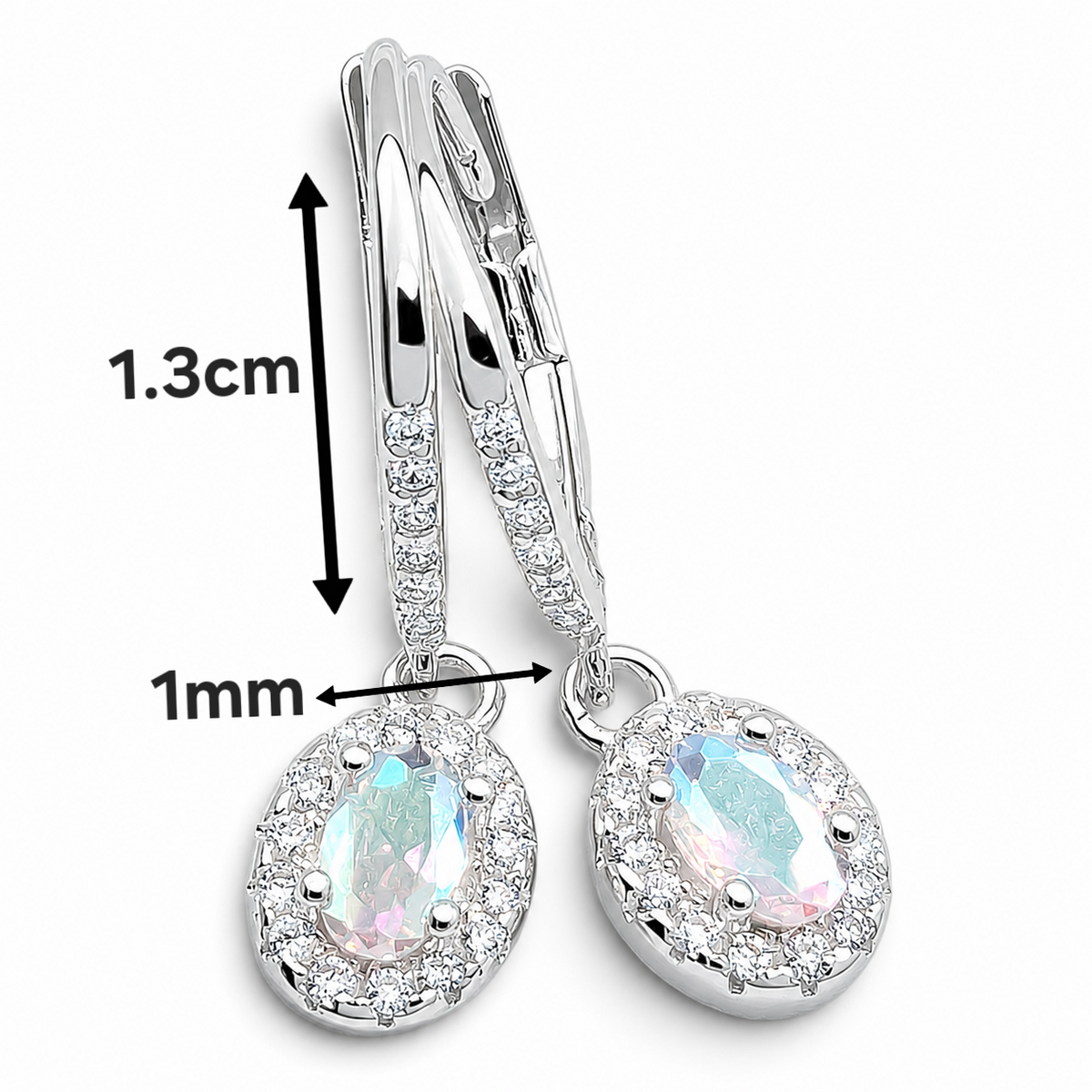 Set Zirconia Tornazol Plata Ley 925