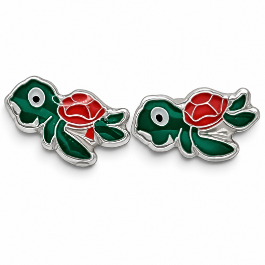 Broquel Tortuga Plata Ley 925