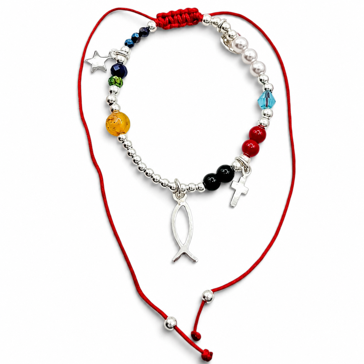 Pulsera Historia Jesus Plata Ley 925