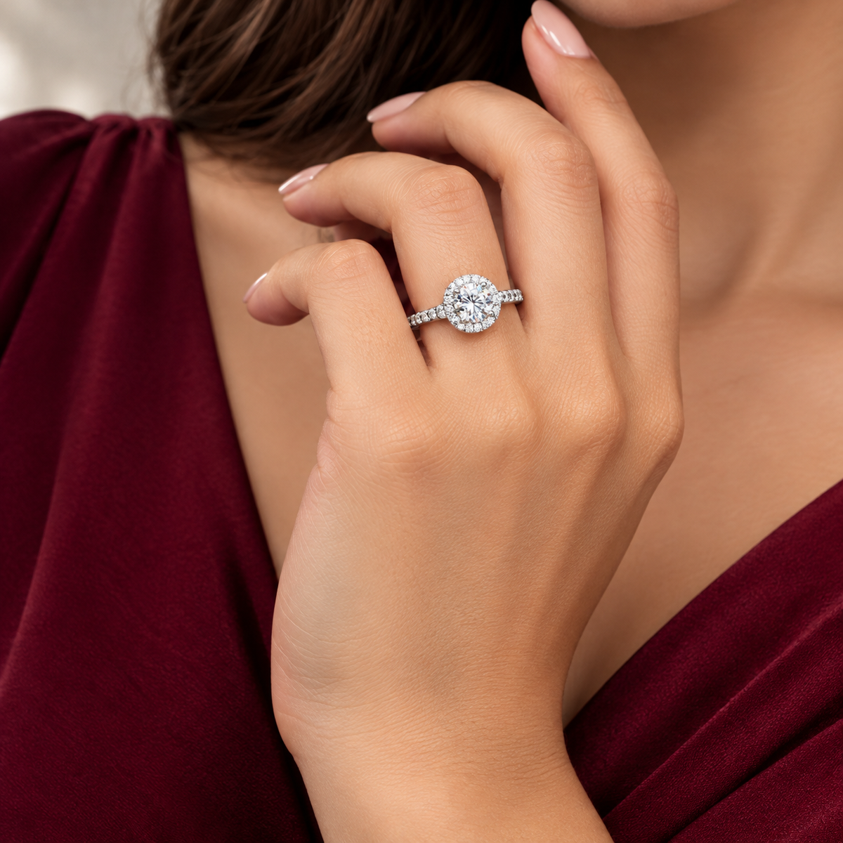 Anillo Blanco Plata Ley 925