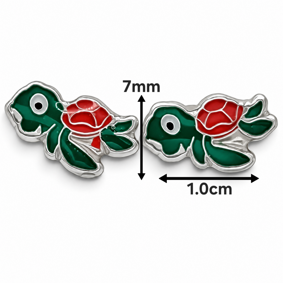 Broquel Tortuga Plata Ley 925