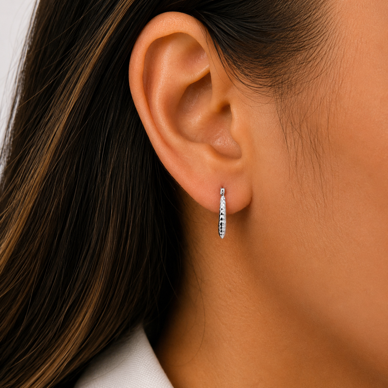 Arracada Canasta Chica Plata Ley 925