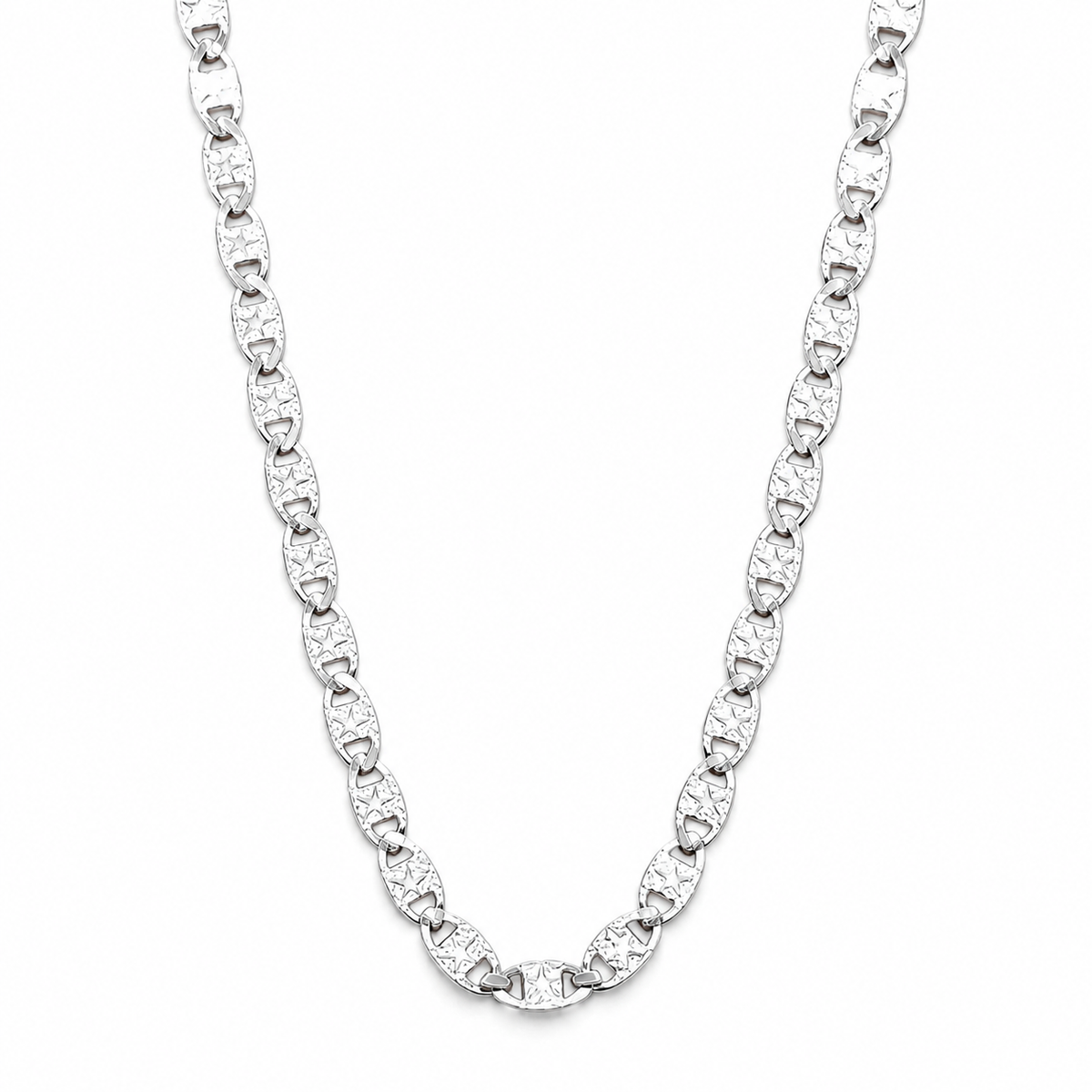 Cadena Planchada Ligera 2mm Plata Ley 925