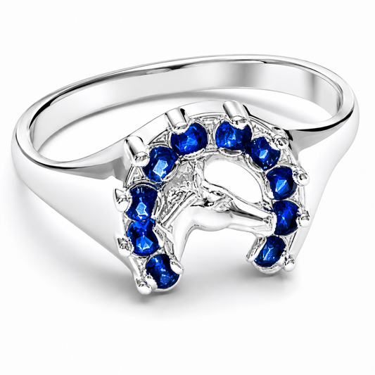 Anillo Caballo Azul