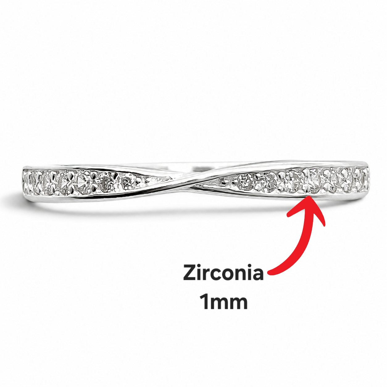 Anillo Zirconia Plata Ley 925