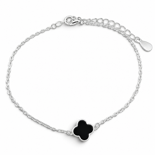 Pulsera Van 1 Trebol Plata Ley 925
