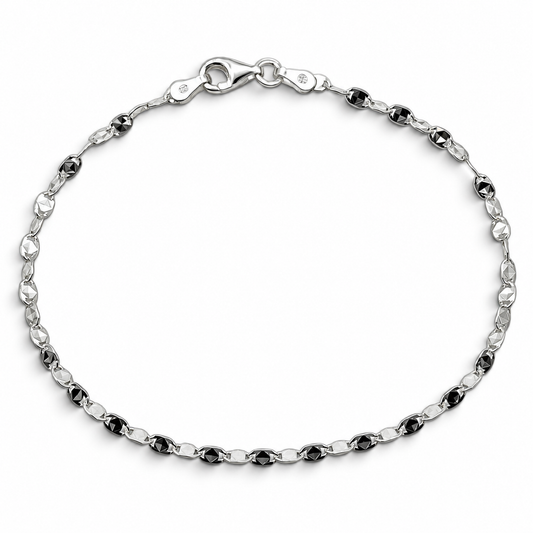 Pulsera Facetada Plata Ley 925