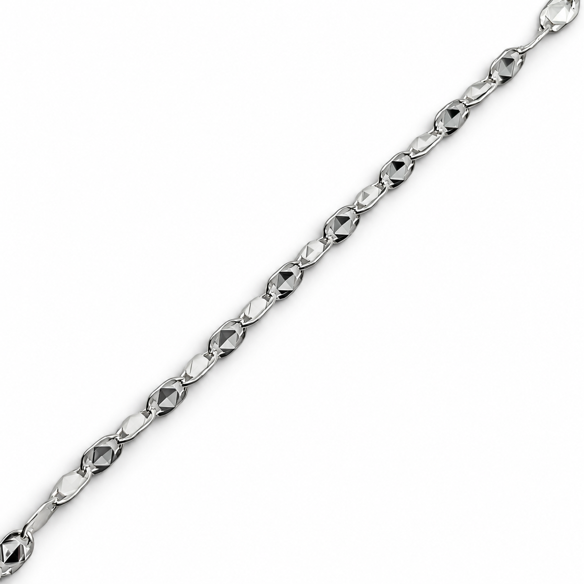 Pulsera Facetada Plata Ley 925