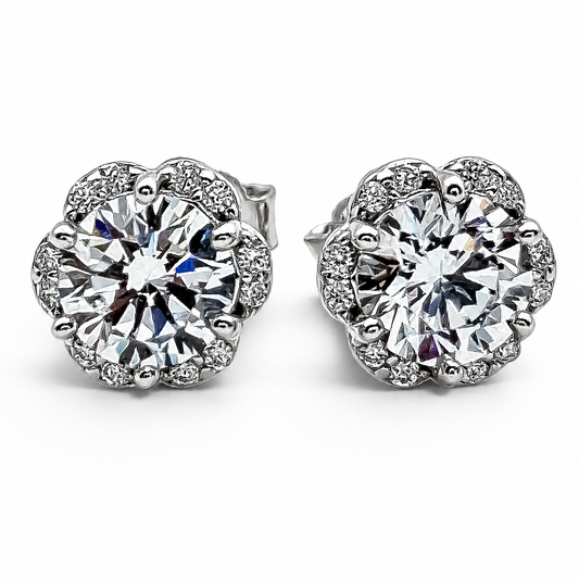 Arete Zirconia Chica Plata Ley 925