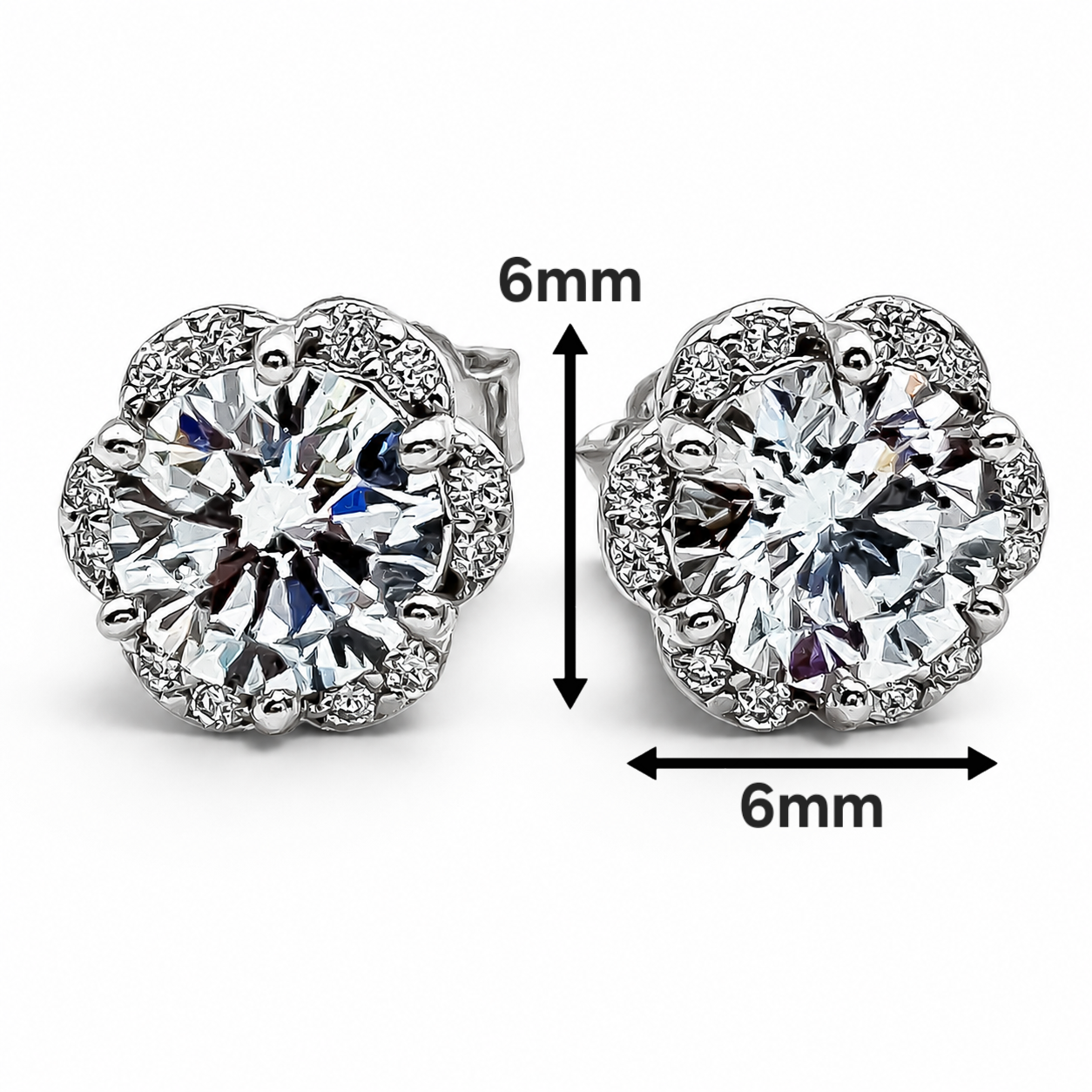 Arete Zirconia Chica Plata Ley 925
