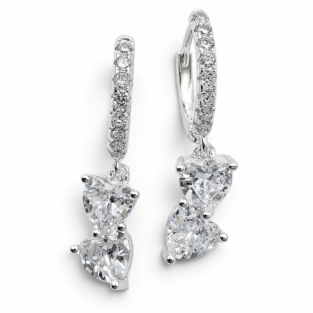 Hugguies Corazon Zirconia Plata Ley 925