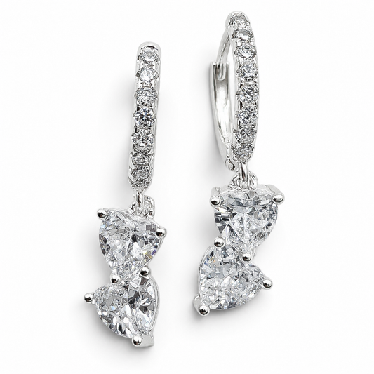 Hugguies Corazon Zirconia Plata Ley 925