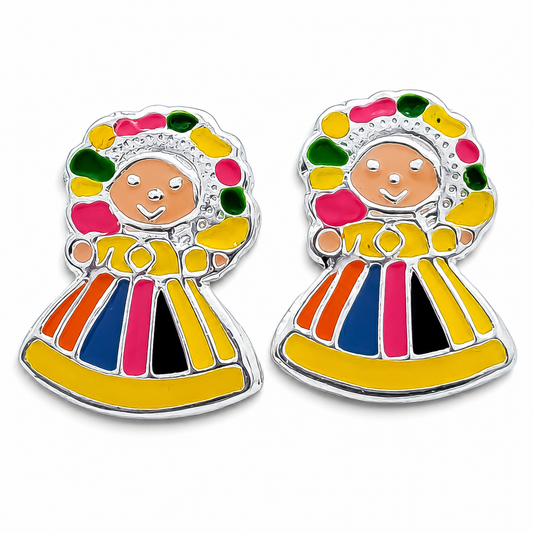 Broquel Muñeca Amarilla Plata Ley 925