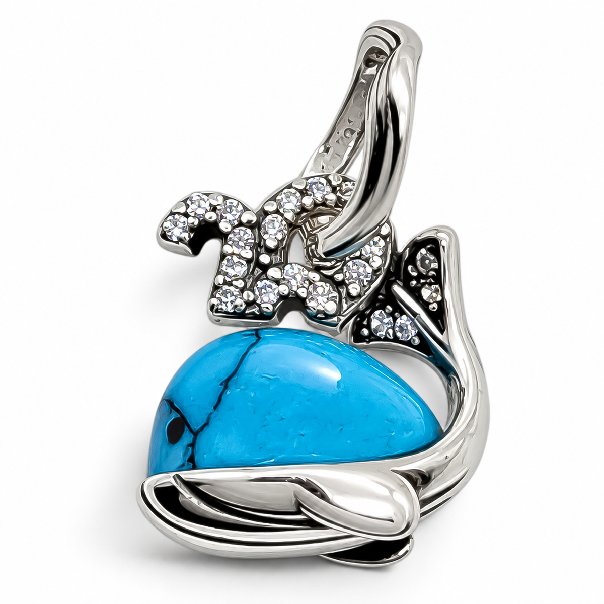 Charm Ballena Plata Ley 925