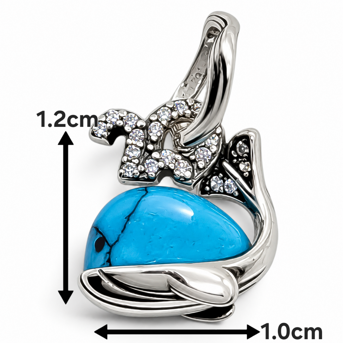 Charm Ballena Plata Ley 925