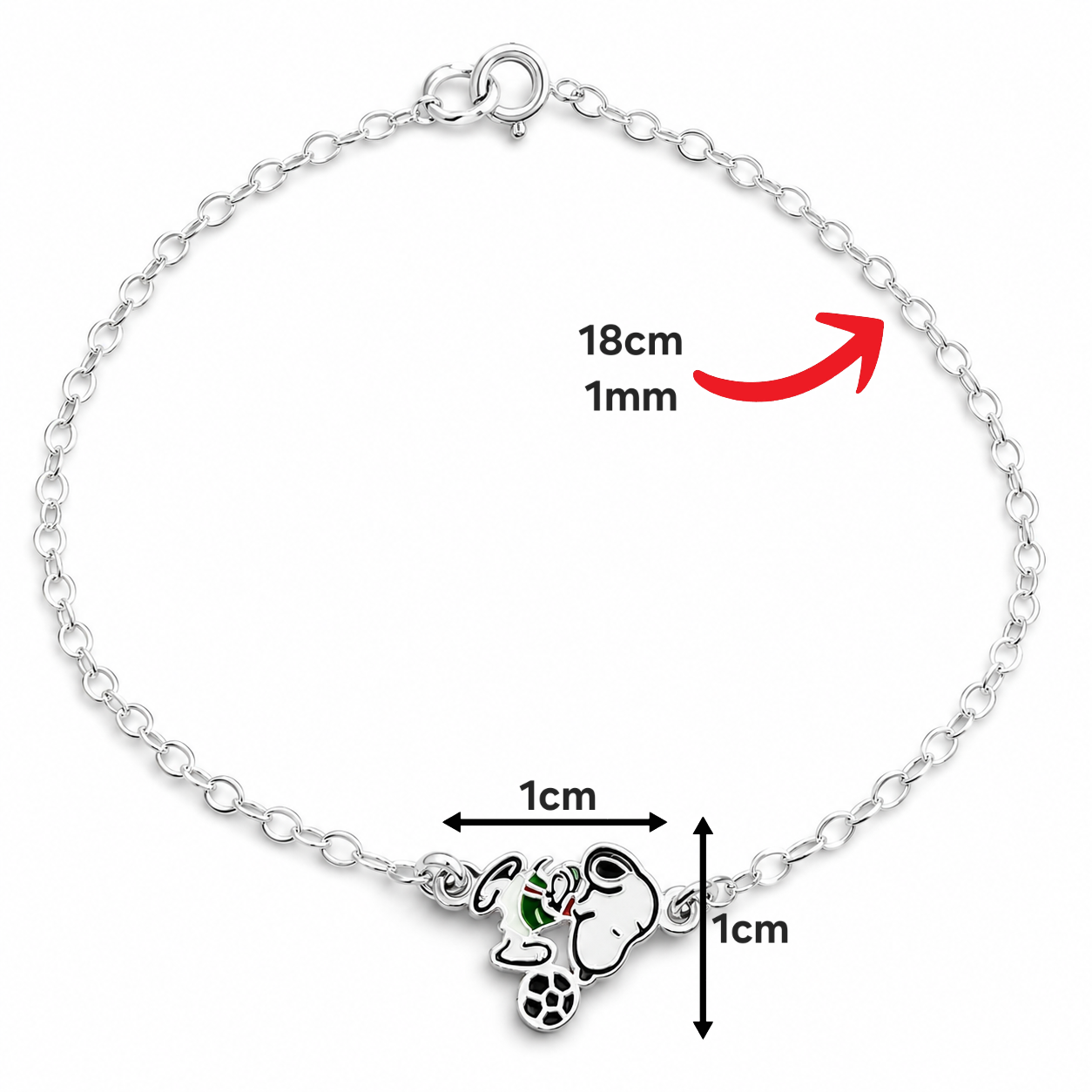 Pulsera Snoppy Futbol