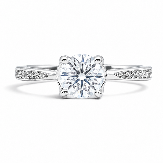 Anillo Zirconia Plata Ley 925
