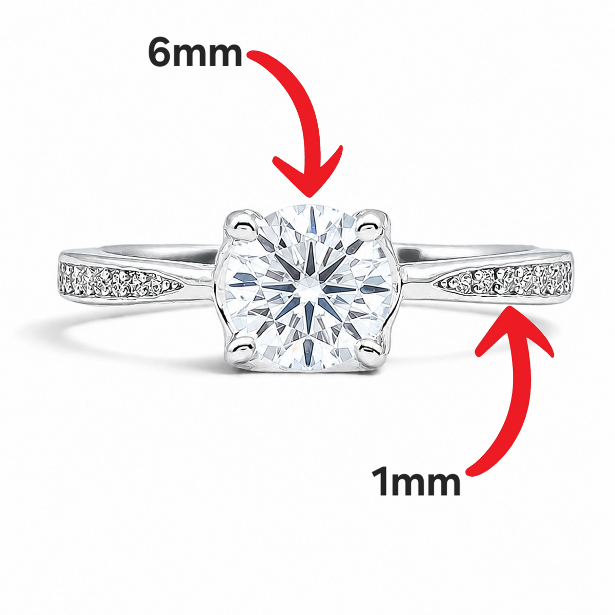 Anillo Zirconia Plata Ley 925