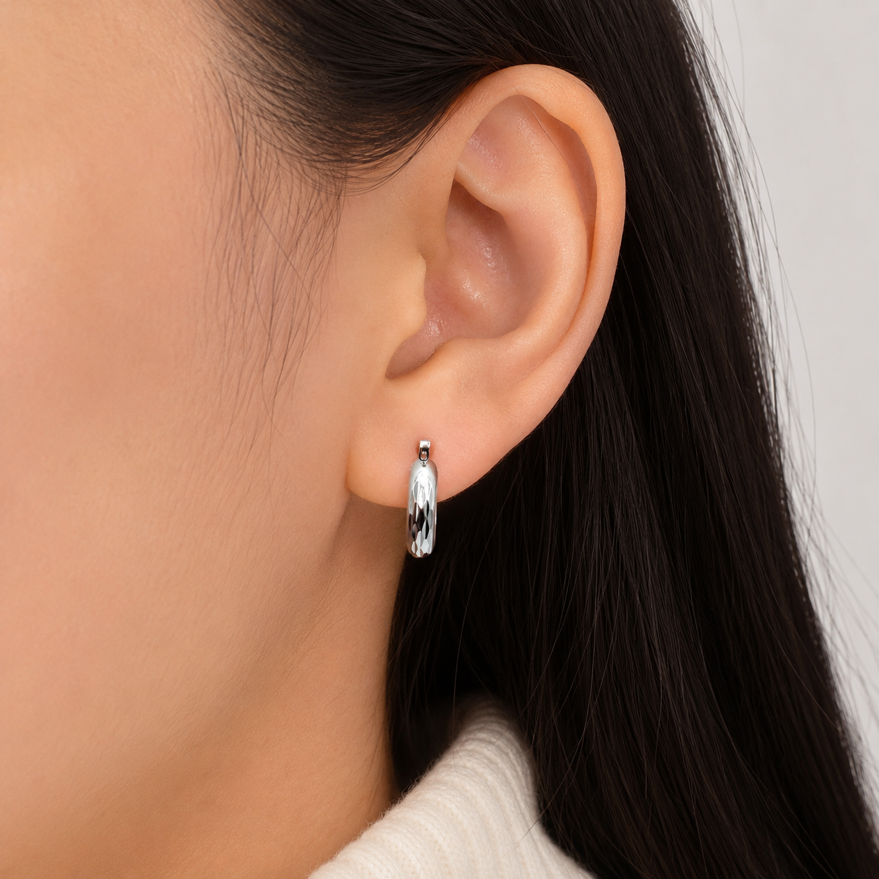 Arracada Chica Plata Ley 925