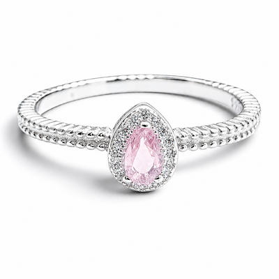 Anillo Gota Rosa