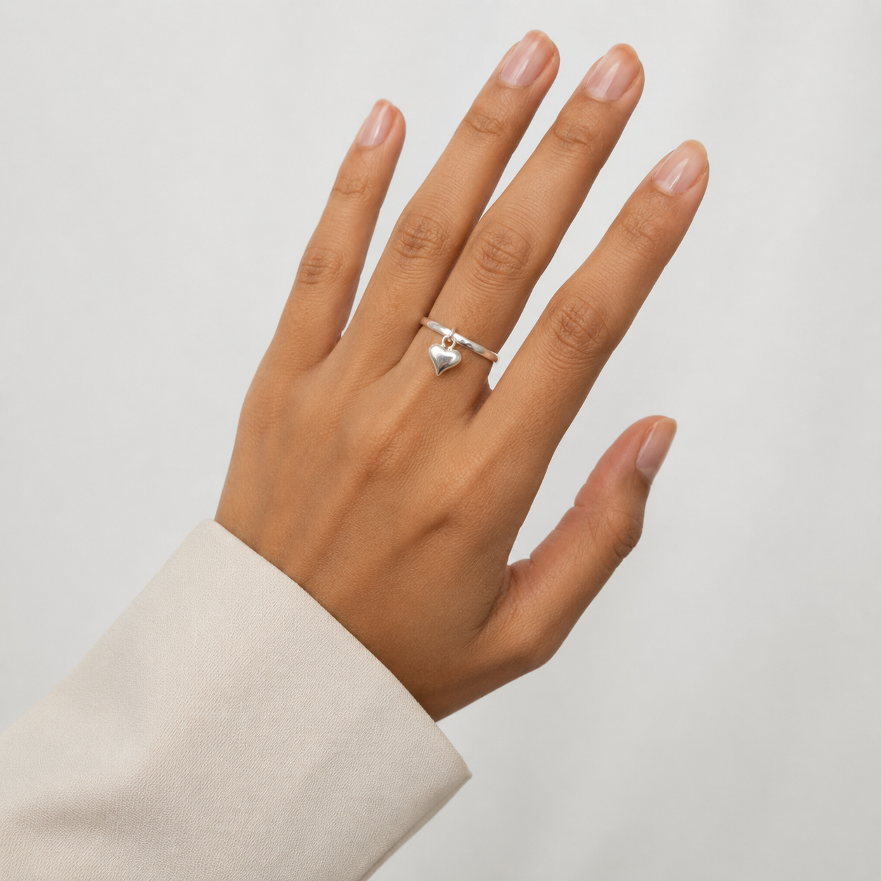 Anillo Corazoncito Plata Ley 925