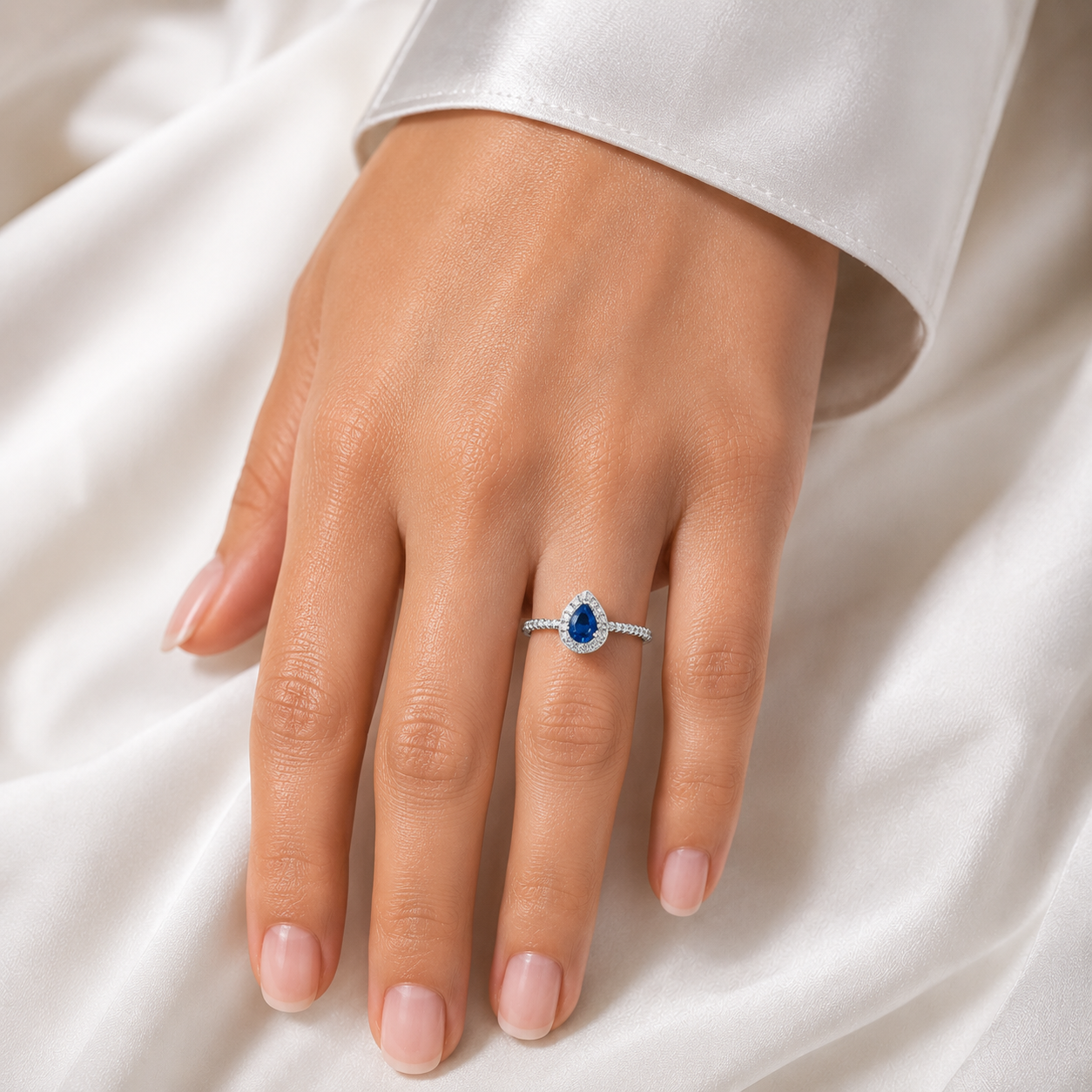 Anillo Gota Azul