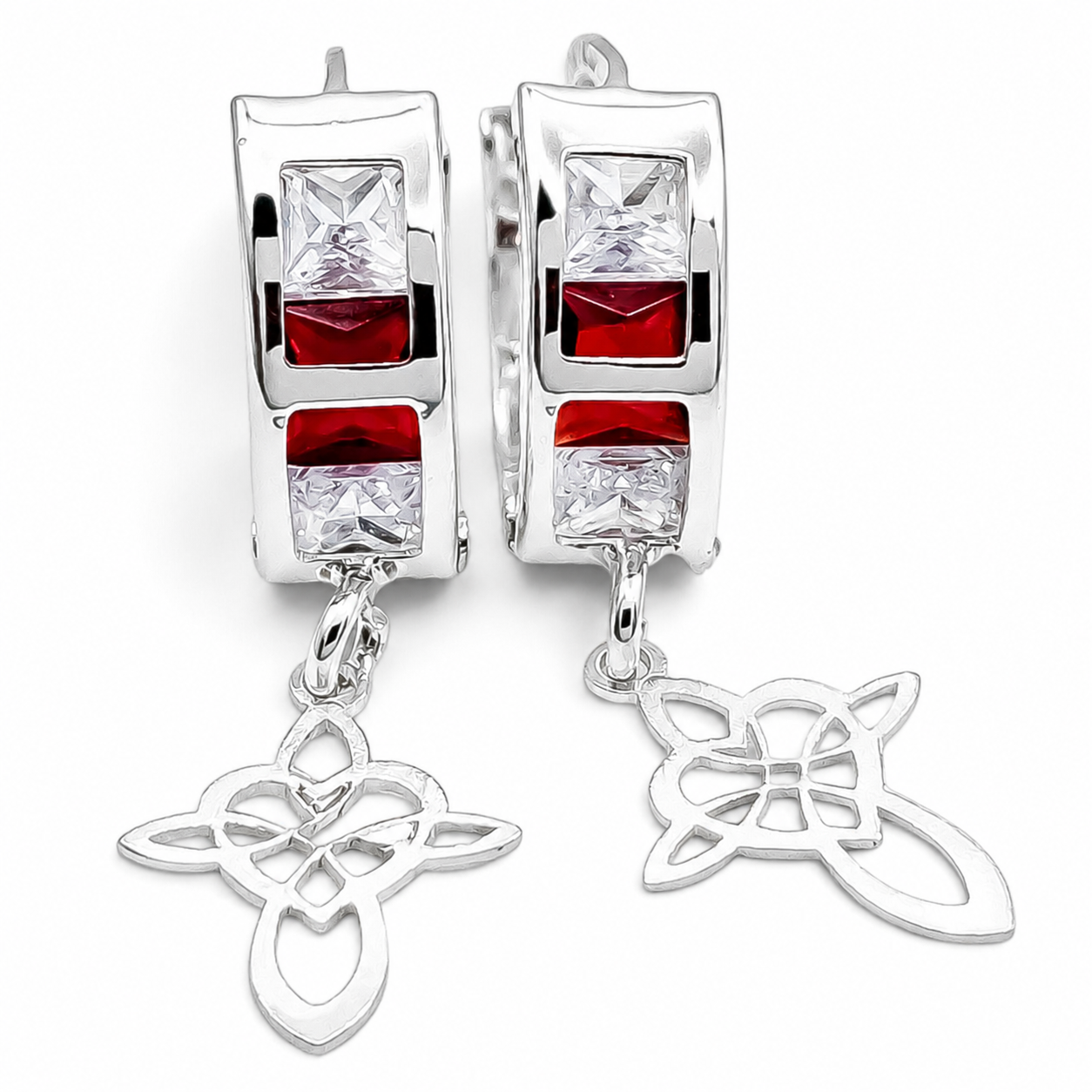 Hugguies Nudo Corazon Roja Plata Ley 925