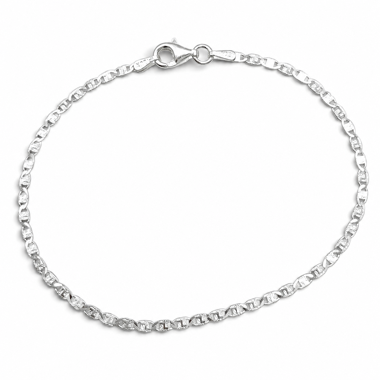 Pulsera Planchada Plata Ley 925
